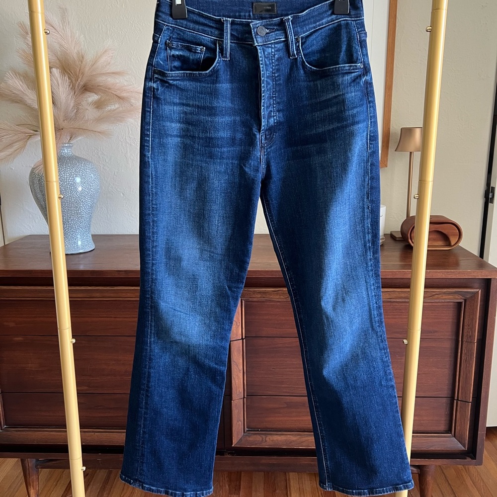 Mother cropped flare style jeans